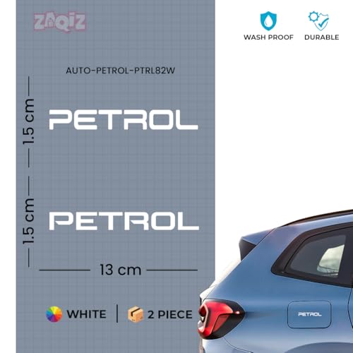 Image of Adhesive Petrol Warning Sticker for Vehicles, Perfect for Daily Use 1 Pack 2 Pieces (Full White)