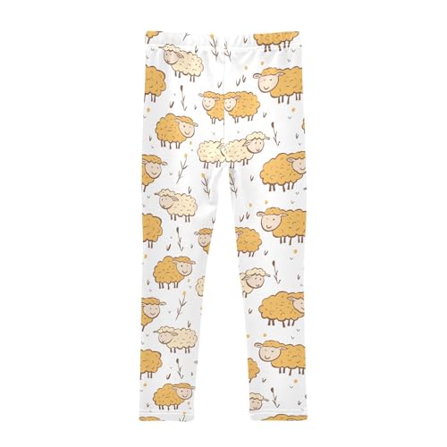 Girls' Leggings Sheep Kids Yoga Tights Pants 1 Pack 208580782
