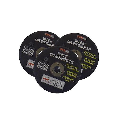 Grip 86030 3Inch Cut Off Wheels 10Pack Abrasive Cutoff Wheels Industrial