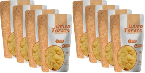 Image of Dried Treats Dried Pineapple Coin 1000 Grams (250g X 4) - Family-Friendly Tasty, Softy & Chewy Healthy Pineapple Flavor Candies Loved by Kids, Great for Trail Mixes |Candied Pineapple Coin Perfect For Hiking and Travel Enthusiasts | No Added Sugar, Vegan Friendly Sun-Dried Pineapple Candy