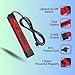 U.S. GENERAL 5-Outlet Heavy Duty Magnetic Power Strip with 2 USB Ports and Lighted on/Off Switch, 8 FT Grounded Power Cord for Garage, Workshop and Home (Red)