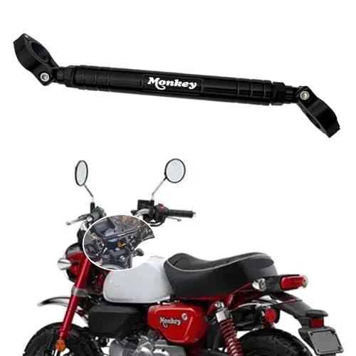 HUANGCJCJ FOR �����L�[ 125 Monkey 125 2026+ �p �o�����X�o�[ �n���h���o�[ �N���X�o�[ �o�[ �d�b�z���_�[ �����L�[ 125 2018-2026+ �I�[�g�o�C�A�N�Z�T���[ (�u���b�N) [���s�A���i]