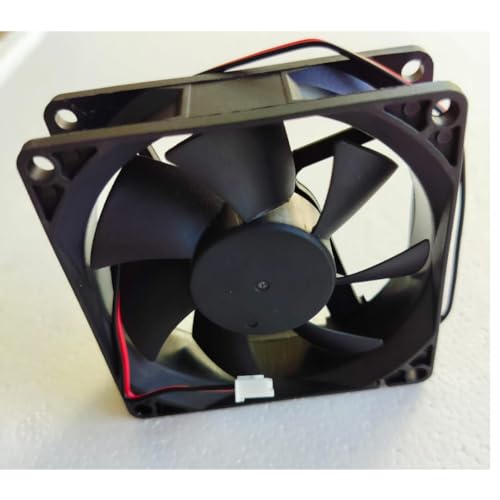 Image of TM&W DC Axial Case Cooling Fan. SIZE : 8x8x2.5cm, 80x80x25mm, SUPPLY VOLTAGE : 12VDC, Color : Black | Cooling Fan useful for egg incubator Mini cabinet (12v dc fan pack of 5 pc)
