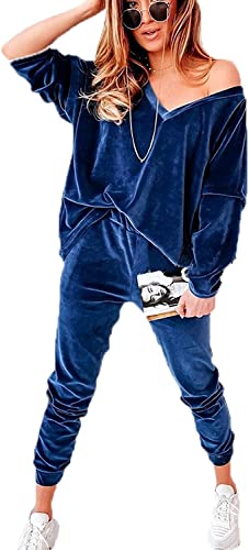 Survêtement velours femme 2 pièces ensemble manches longues taille M