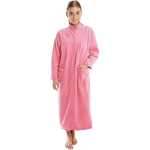 Lady Selena Fleece Zip Through Dressing Gown Cover
