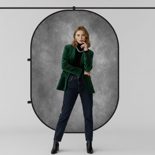 Toile de fond pliable pour diffusion en direct et visioconférence à la maison Kate - 3