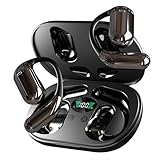 Hsility Wireless Earbuds Bluetooth Earbuds Built-in Mic with Ear Hooks 50H Playtime Ear Buds LED Display Charging Case Waterproof Design for Running Fitness