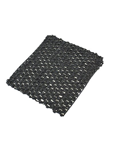 Zac's Alter Ego Women's Elasticated Wide Crochet Headband Approx. 13.5Cm Black