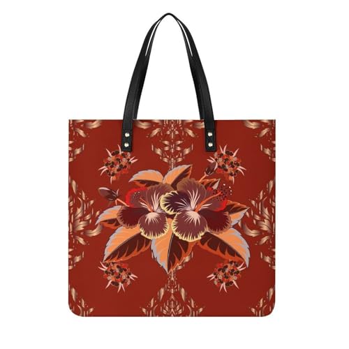 Sac à main shopper Feuille Rouge, l'esprit d'évasion au quotidien