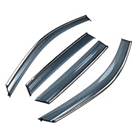 HEROFFIX 1 Set Fensterabweiser für Mazda CX-5 2017-2024 Seitliche Fensterabweiser Schwarz