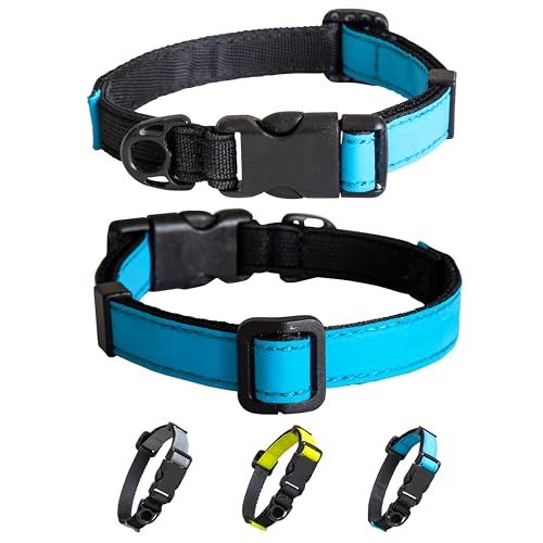CatGoods Reflective Blue Stretch Cat Collar – Escape-Safe Alternative to