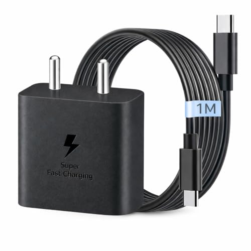 Image of 45W PD 3.0 Type C SuperFast Charger Adapter for Samsung Galaxy M17|M07|M36|M06|A55|A35|F06|S25 fe|S22|S24|F36|F16|M35|S23|A06|S25 Plus|Tab S11| 25W for Samsung Phones (LQA 45W 1M)