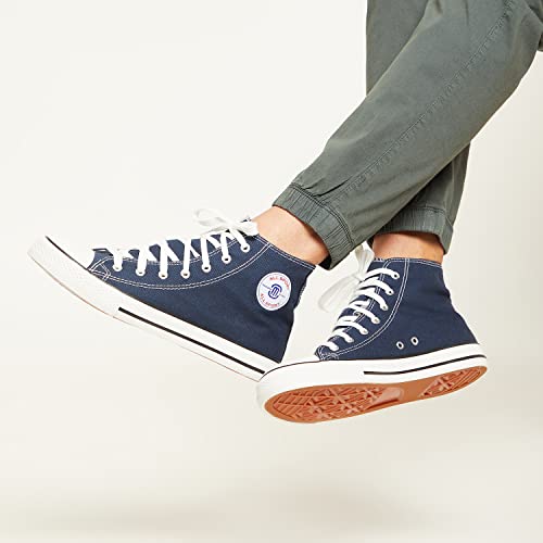 Image of MOZAFIA Men's High-Top Canvas Sneakers - Stylish, Comfortable Lace-Up Casual Shoes, Durable Fashion Streetwear Kicks.