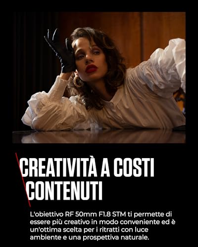 Obiettivo Canon RF 50mm F1.8 STM – Obiettivo Fotografico Compatto e Leggero per Fotocamere EOS Serie R, Ampia Apertura, Messa a Fuoco Fluida - Ideale per Ritratti e Fotografia Creativa - 9