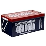 Dakota Lithium – 48V 96Ah LiFePO4 Deep Cycle Battery, 11 Year USA Warranty 2000+ Cycles, SLA Replacement Battery, Solar Power Systems, 48V Electric Vehicles, Electric Motors, Charger not Included