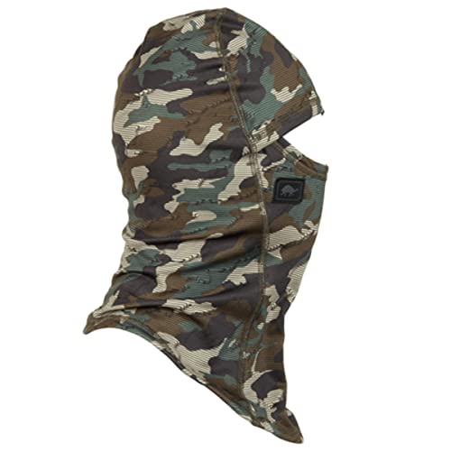 Turtle Fur Kids Comfort Shell UV MaxClava Lightweight Balaclava Ages 3-6, Jungle Camo