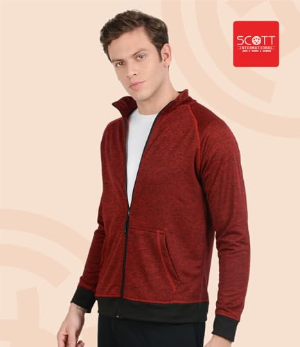 Image of Scott International Polyester Jacket For Men | Men's Jacket | Jacket For Men Stylish | Jacket For Men Winter Wear | Jerkin For Men | Regular Length Bike Jacket For Men