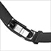 Wizvv Compatible Bands Replacement for Fitbit Charge HR,Charge HR 1, with Metal Buckle Fitness Wristband Strap Women Men Large Small (Black,Large)