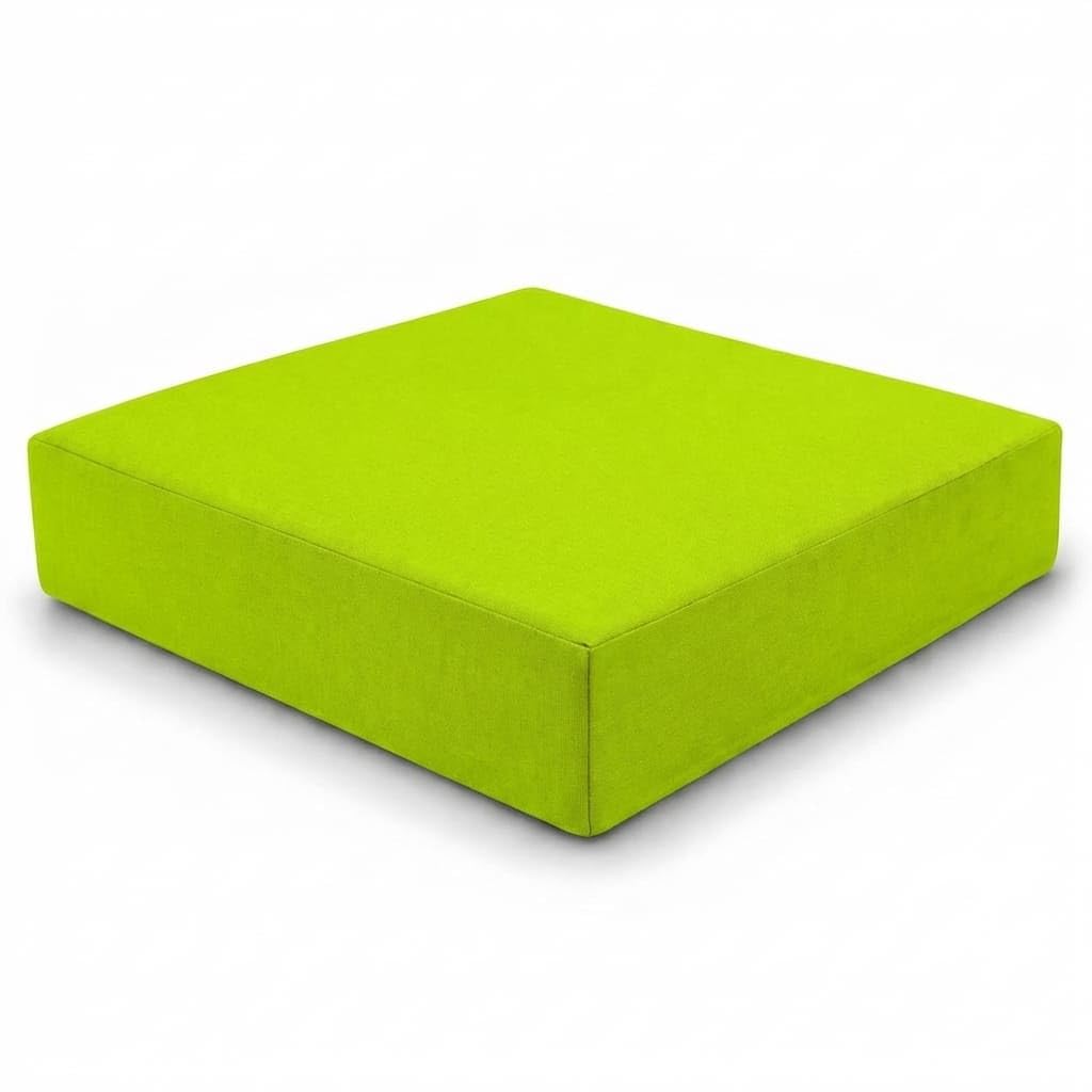 Rattan Garden Furniture Cushion Pads Replacement Seat or Back Cushions for Patio Sofa Chairs – Fits California Style Outdoor Water Resistant Garden Conservatory Seating (Lime Green, 60x60x10cm)
