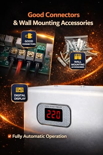 Image of MuscleGrid New Listing 4KVA (90v to 300v) Heavy Duty Voltage Stabilizer for 1.5ton Split and Window AC (4KVA 90v-300v)