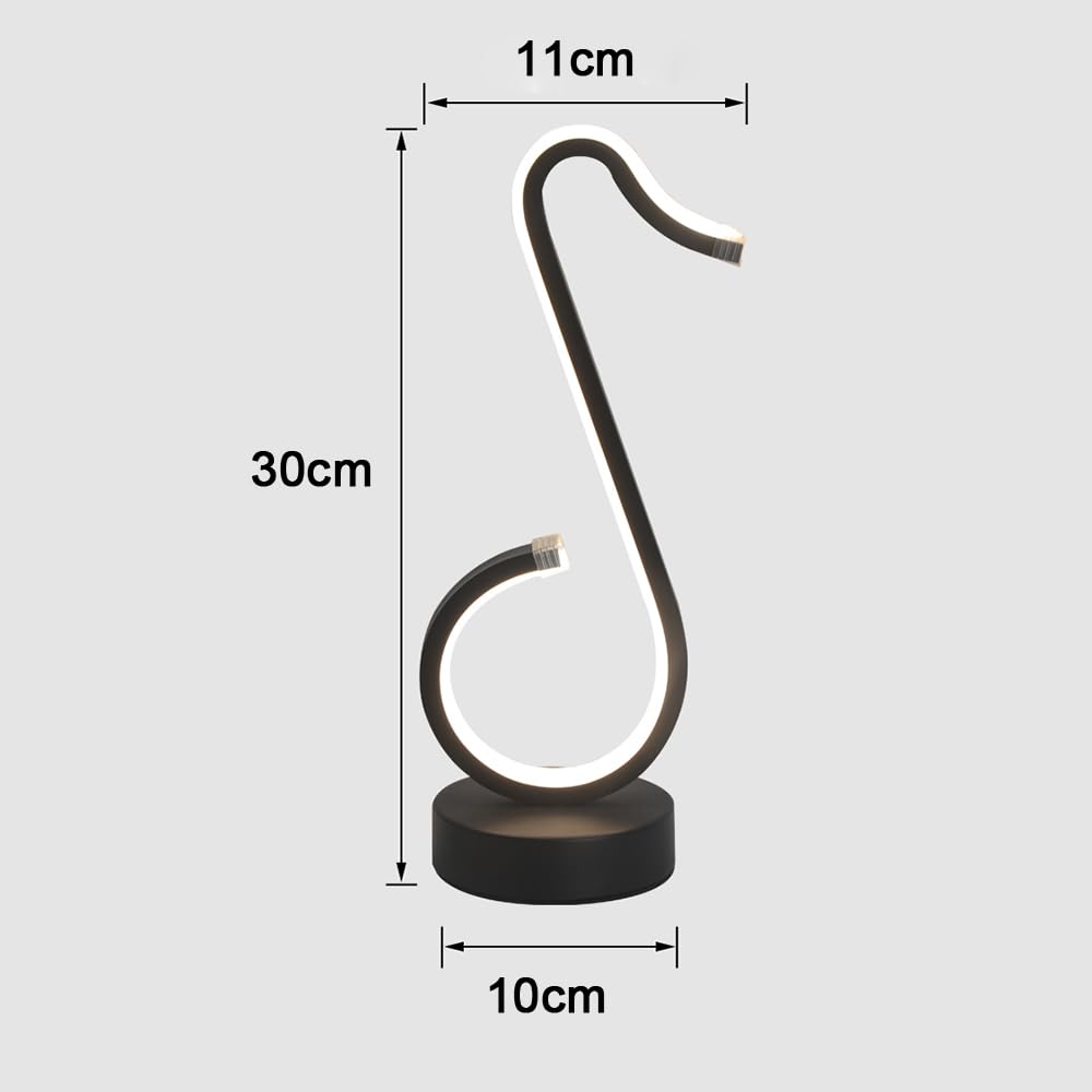 Lampes de Bureau Lampe de Bureau à LED Lampe de Chevet à LED avec 3 Modes de température de Couleur Lampe de Table pour Le Soin des Yeux (B)