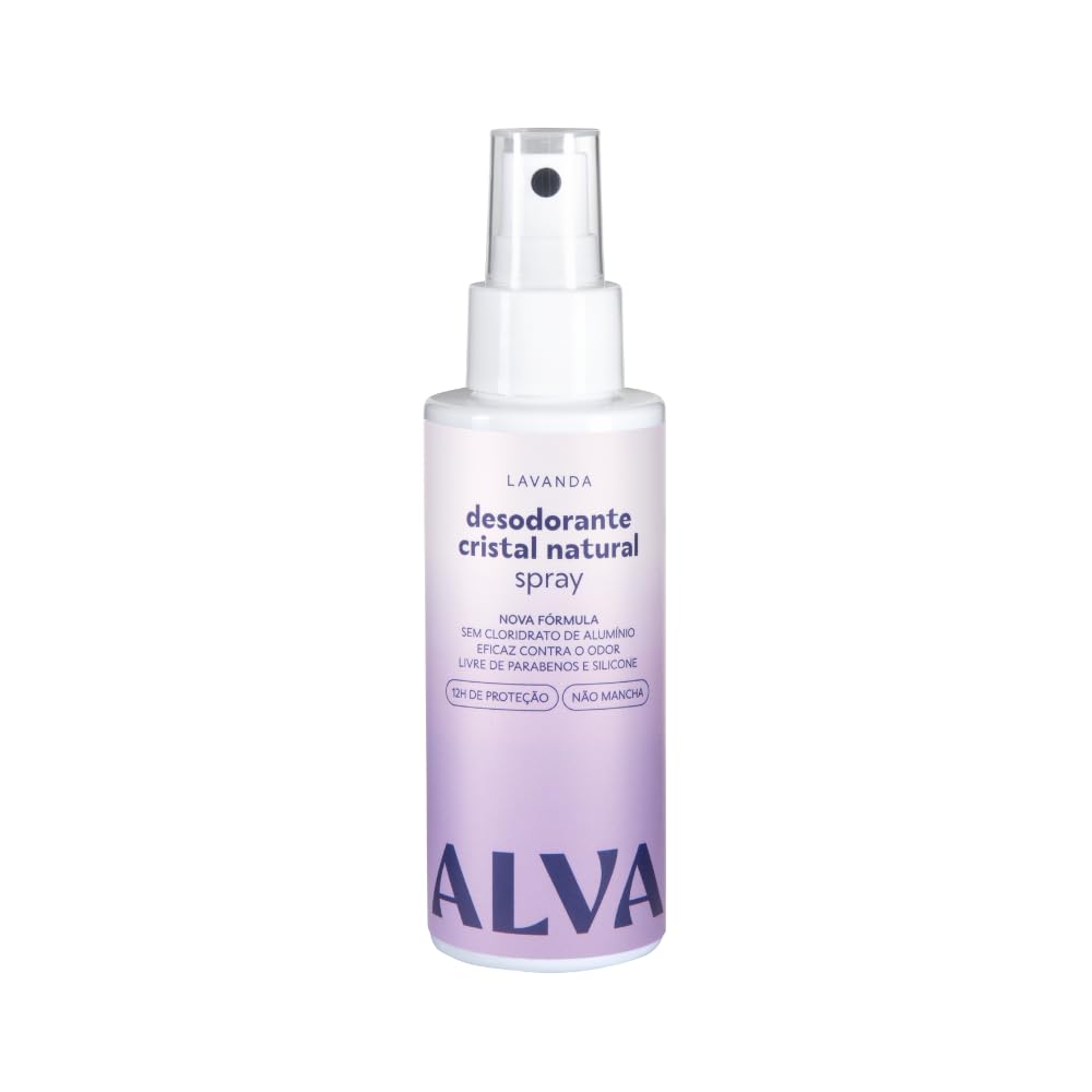 Alva Desodorante Spray Cristal Natural Lavanda Vegano 120ml