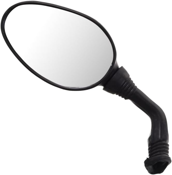 Uno Minda RV-5016L-WHT Shatterproof Glass Rear View Mirror(White)-Left Hand for Hero Maestro