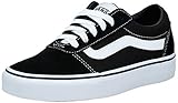 Material de la suela: Goma Vans Ward, Zapatillas Mujer, Negro (Suede/Canvas/Black/White Iju), 40 EU
