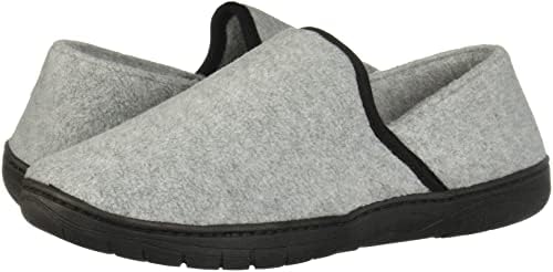 Hanes Men's Closed Back Slipper Shoe - Memory Foam with Indoor Outdoor Sole, Grey, XX-Large | Image 7