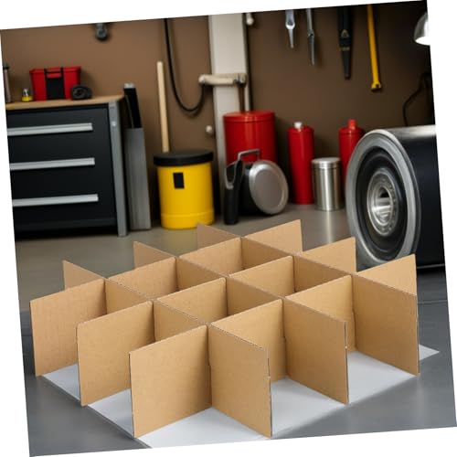 5Er Pack Versandkarton TrennwäNde Aus Papier Khaki Karton Partition Mit 9 FäChern 3.5X3.5X3.1 Zoll Schutzgitter FüR Umzugskartons Und Verpackung Effektiver Schutz Vor StößEn Und Quetschungen