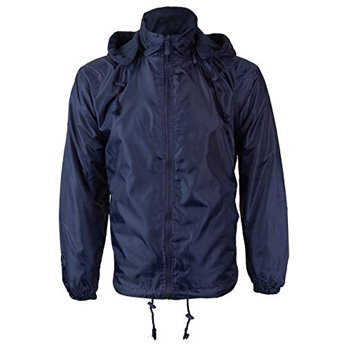 Men’s Nylon Hooded Windbreaker Jacket