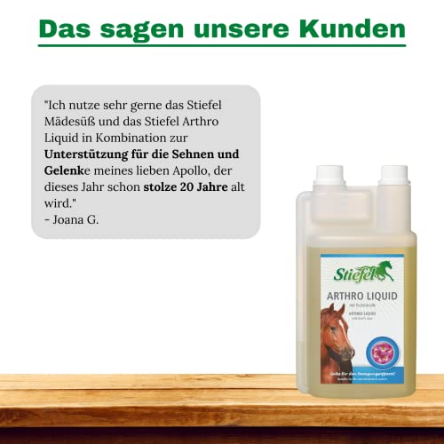 Stiefel Arthro Liquid für Pferde, Kombination aus Teufelskralle & Artischocke, zur ernährungsphysiologischen Unterstützung des Bewegungsapparats, flüssig, 1l