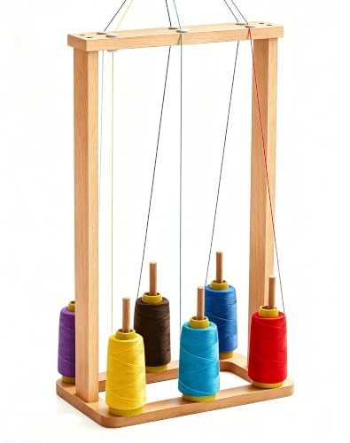 Beech Wood 6-Spool Yarn Stand
