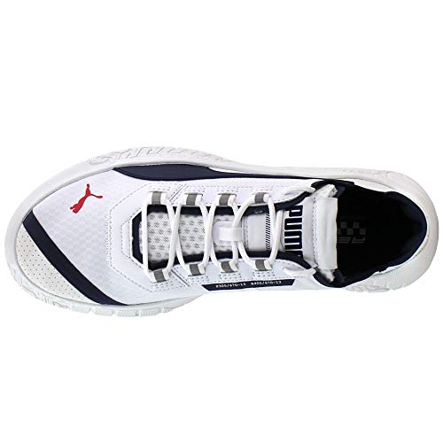 PUMA PUMA Men's Ferrari REPLICAT-X Sneaker, White-Peacoat White, 10.5 M US