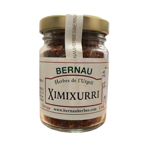 Chimichurri Argentino | Bernau en Tarro de Cristal, 60 Gr - Mezcla de Hierbas y Especias para Carnes, Asados y Parrillas, Sabor Intenso con Toques Picantes y Herbales, Ideal para Marinados