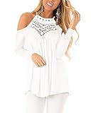 Diese Schulterfrei Blusen sind ideal für Arbeiten, Shopping, Freizeit, Party, Alltag, gut für Herbst und Winter. Es ist toll, einfache Farbe und Details für Mode zu kombinieren.