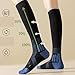 CLeemuziN Women Men Compression Athletic Socks for Running Training Over-the-Calf Soccer Workout Tube Socks Out-Sports