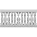 Ekena Millwork BALK38X072EMH Fiberthane Embassy Balustrade Components, White