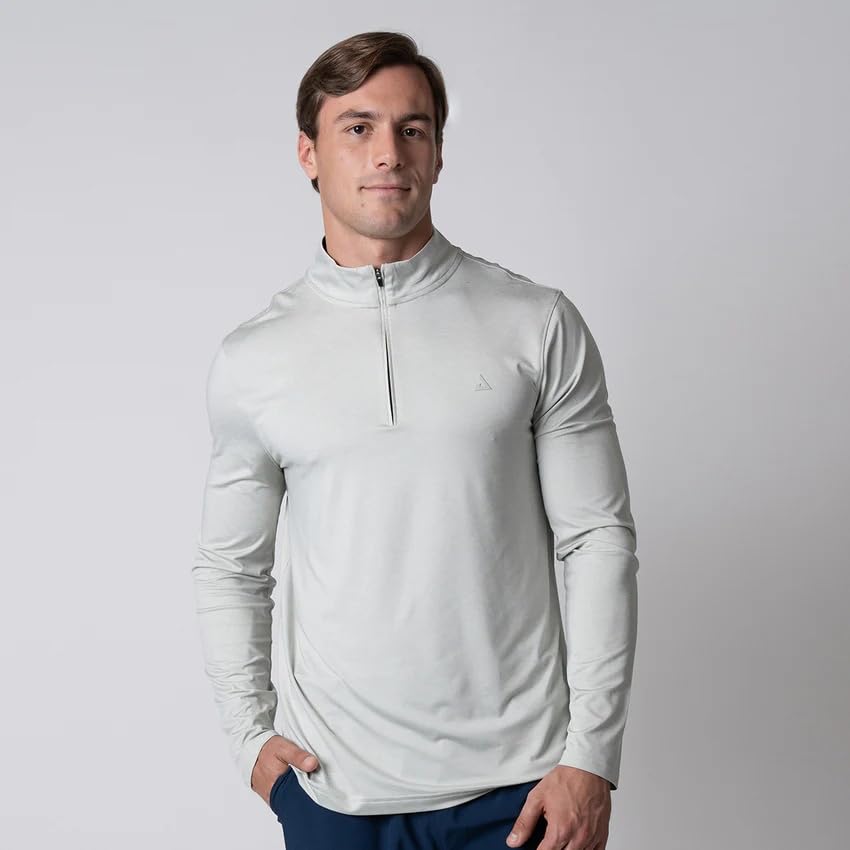 joola Men's Quarter Zip Pullover (Gravity Gray Heather) - L-picture-52