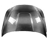 JPCSENZ Car Accessories V Style Carbon Fiber Engine Bonnet Compatible for BMW 5 Series E60 Hood Front-End Covers