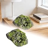 Generisch 2026 Hochwertige Ziersteine zur stilvollen Raumgestaltung für Terrarien Exklusive Tischdekorationen in Ihrem (Camouflage, 28cm)