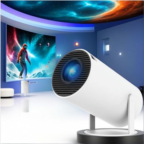 Image of Vistacast Mini 210° Smart Projector With Extra Large-Screen Display, Castle Window Projector, | Supported 4K, Android 11.0 Built-in Streaming, WiFi 5G + Bluetooth, Auto Keystone (A)