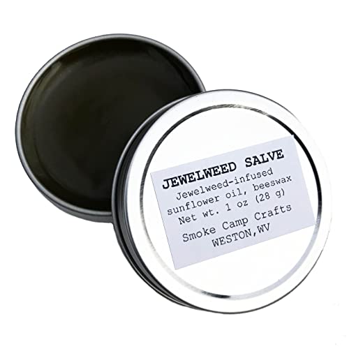 Smoke Camp Crafts - Jewelweed Salve - 1 oz - Poison Ivy Relief Salve - Hunters - Hikers - Outdoorsman Salve