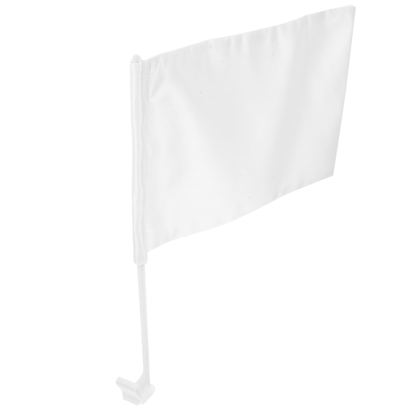 5 Stück Weiße Diy Auto Flagge Blanko Thermotransfer Flagge für Outdoor Dekoration Doppelseitig Vielseitig Einsetzbar zum Individuellen Gestalten