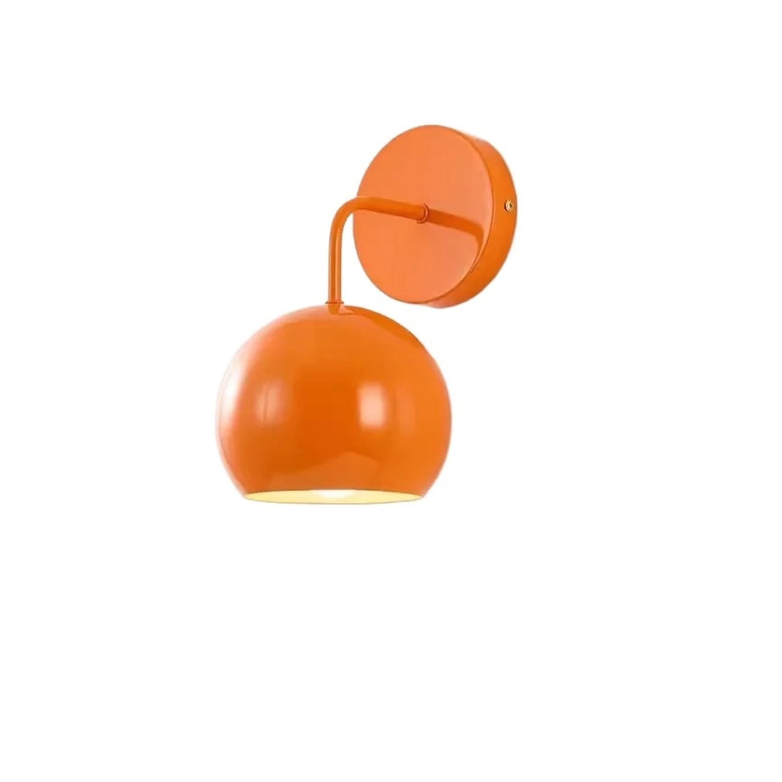 CUDTAPI Nordic Macaroon Wall Lamp Modern LED Wall Light For Besides Porch Hotel Reading Home Decora Wall Sconce Headboard Lights(White light,Orange1)