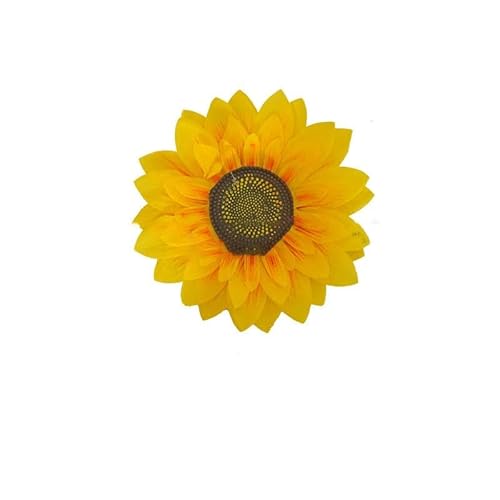 ZEYRU Big Size Artificial Sunflower Silk Yellow Flower For Home Party Wedding Decor Dance Props Performing Game Meeting-20cm