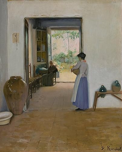 Cuadro en lienzo de Sitges para salones modernos, arte de Jiamess Rusiñol en formato 60x90cm