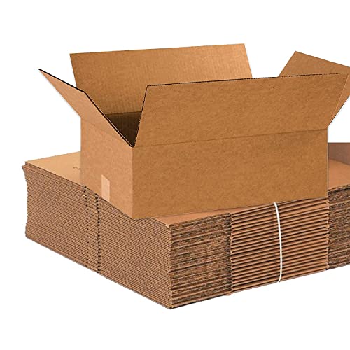 BOX USA Shipping Boxes Flat 18"L x 12"W x 6"H, 25-Pack | Corrugated Cardboard Box for Packing, Moving and Storage