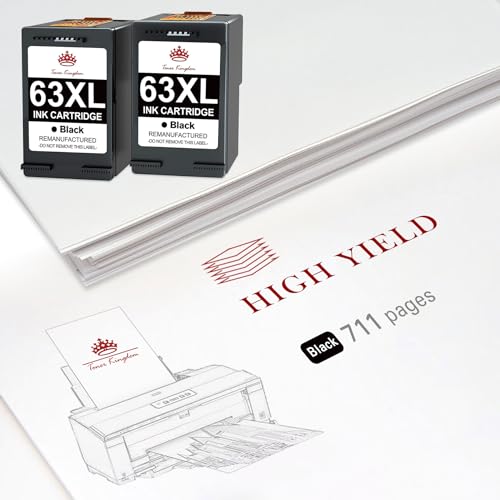 Sensational Savings Toner Kingdom Remanufactured Ink Cartridge Replacement for 63XL Black Ink Cartridge for Officejet 3830 4650 5255 3832 Envy 4520 4512 4516 Deskjet 1112 3630 3634 3639 2132 Ink... - Image 3