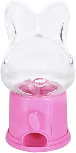 Miniatura 2 de Dispensador de dulces de plástico con conejo de Pascua con base rosa